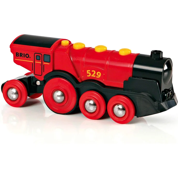 BRIO Eisenbahn Elektrische Lok, Brio World Eisenbahn Zubehör, Holzeisenbahn, Rote Lola - Preisvergleich – Bild 2