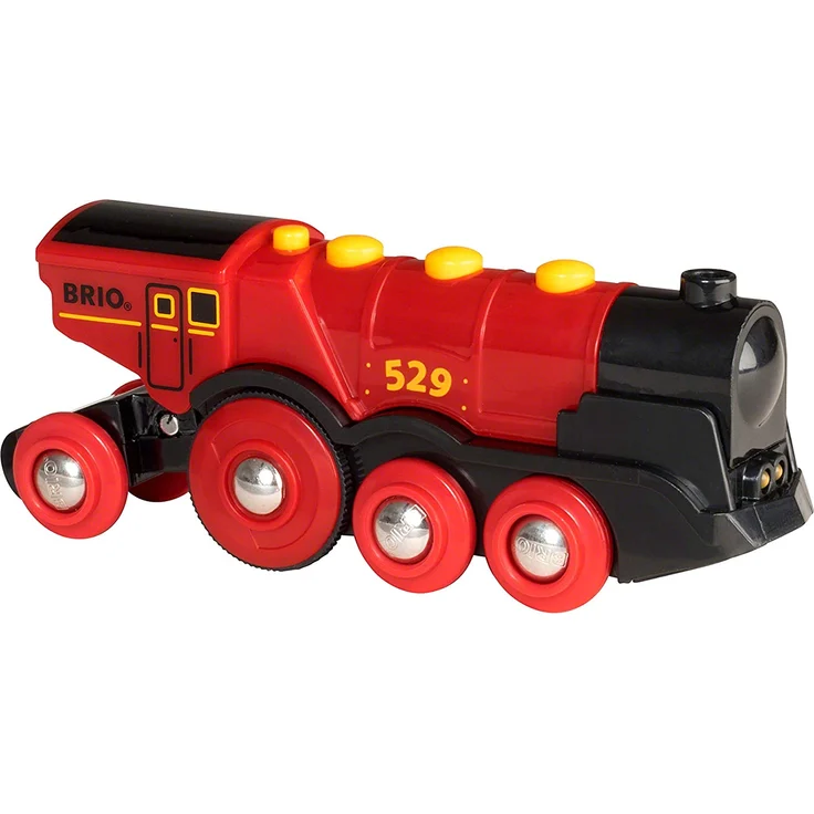 BRIO Eisenbahn Elektrische Lok, Brio World Eisenbahn Zubehör, Holzeisenbahn, Rote Lola - Preisvergleich – Bild 13