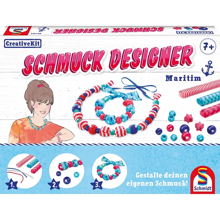 Schmidt Spiele 46104 Creative Kit Schmuck Designer, Maritim, ab 7 Jahre