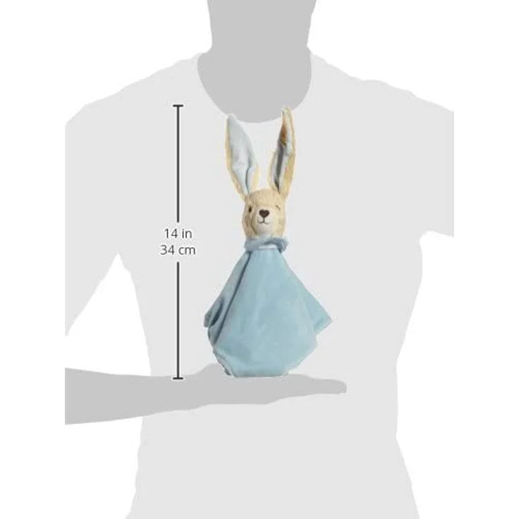 Steiff - Babywelt - Spielzeug - Schmusetücher - Hoppel Hase Schmusetuch, blau, 28cm – Bild 4