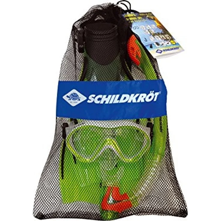 Schildkröt Kinder-Schnorchelset Bermuda 3-teilig, Brille, Schnorchel, verstellbare Flossen in verschiedenen Größen 33-37, ABC Set, Junior Tauchset, hochwertiges Silikon, perfekte Passform – Bild 7