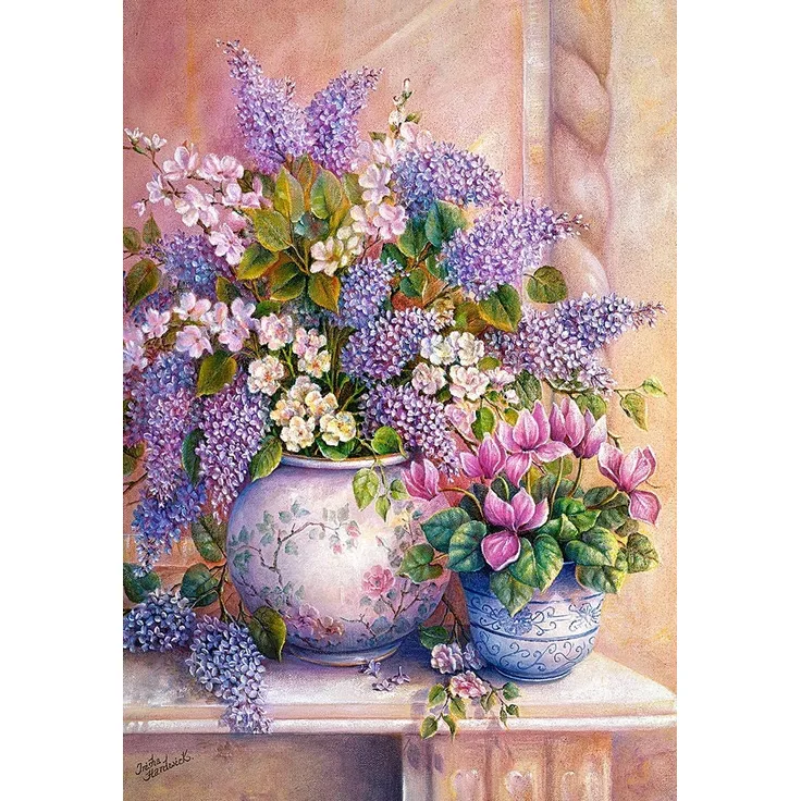 Castorland C-151653-2 Lilac Flowers, 1500 Teile Puzzle, bunt