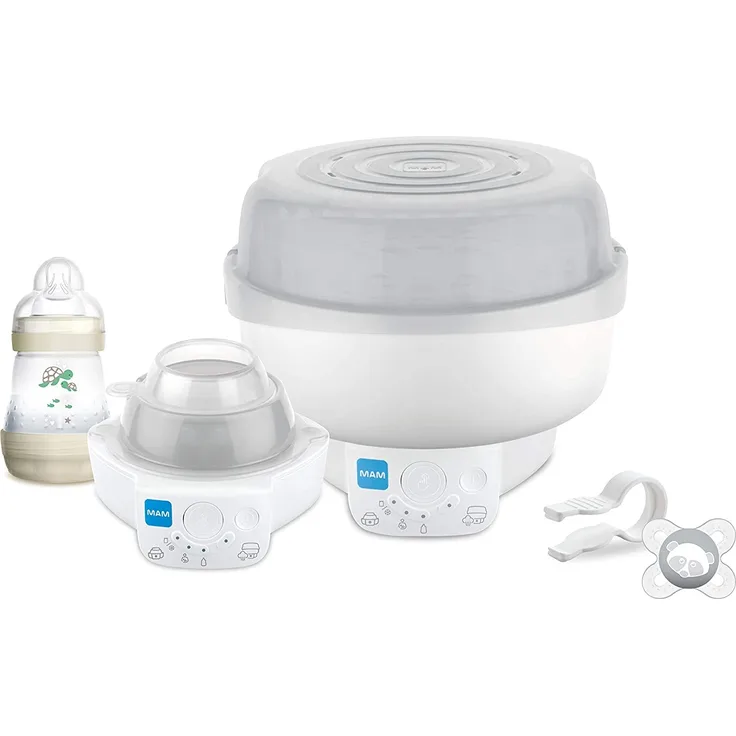 MAM Elektrischer und warmer Sterilisator für Fläschchen Express F101, Unisex, Weiß