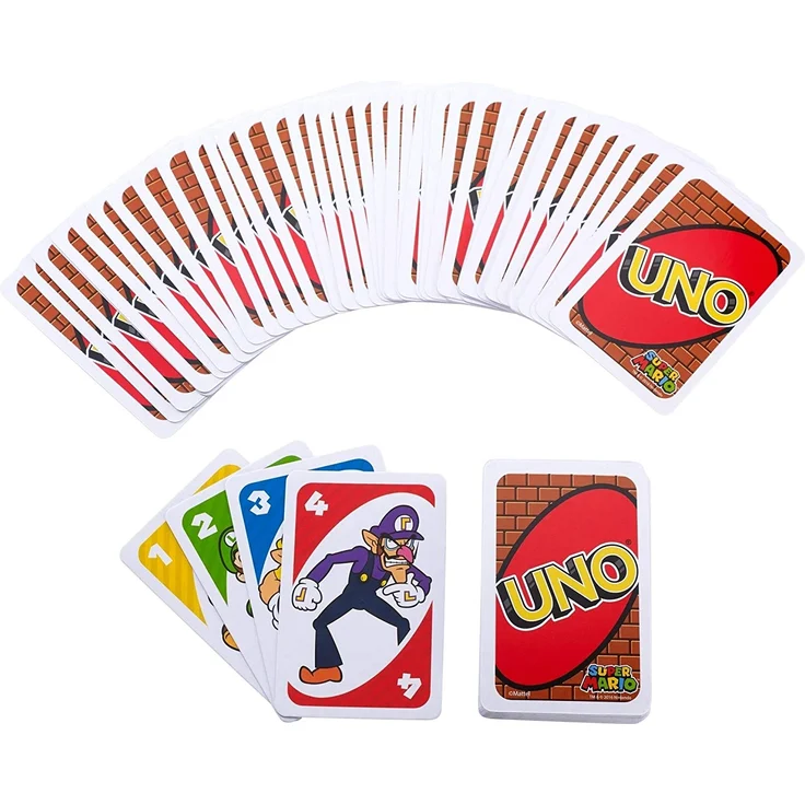 Mattel Games DRD00 - UNO Super Mario Kartenspiel, geeignet für 2 - 10 Spieler, Kartenspiele und Kinderspiele ab 7 Jahren – Bild 6