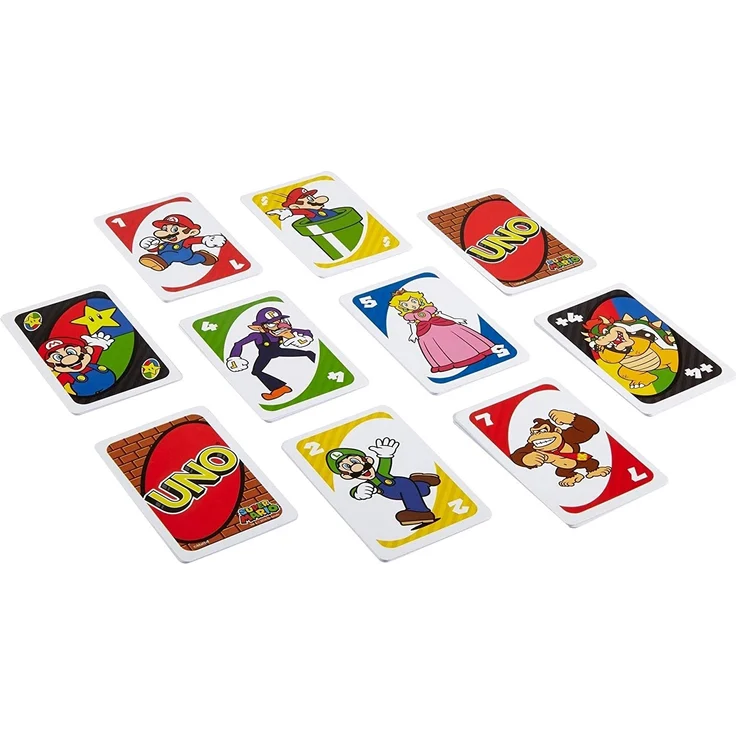 Mattel Games DRD00 - UNO Super Mario Kartenspiel, geeignet für 2 - 10 Spieler, Kartenspiele und Kinderspiele ab 7 Jahren – Bild 4