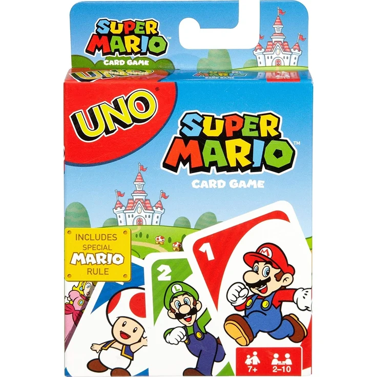 Mattel Games DRD00 - UNO Super Mario Kartenspiel, geeignet für 2 - 10 Spieler, Kartenspiele und Kinderspiele ab 7 Jahren – Bild 1