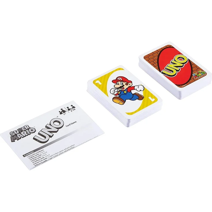 Mattel Games DRD00 - UNO Super Mario Kartenspiel, geeignet für 2 - 10 Spieler, Kartenspiele und Kinderspiele ab 7 Jahren – Bild 2