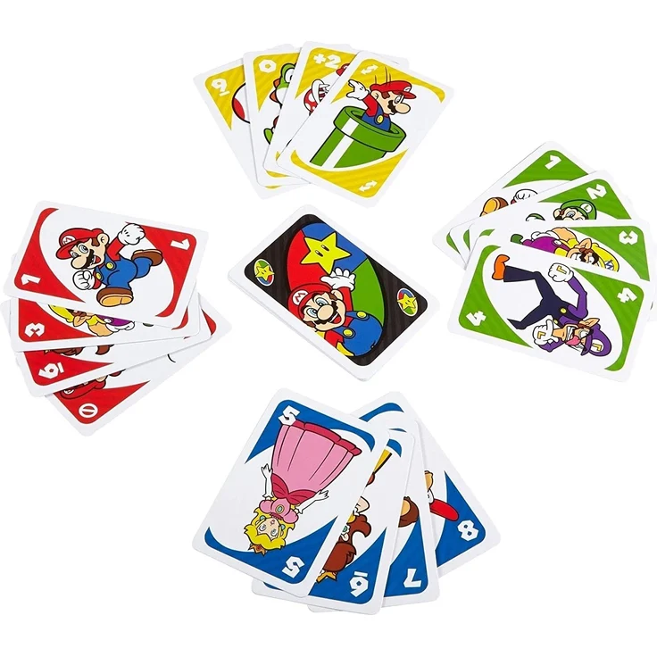 Mattel Games DRD00 - UNO Super Mario Kartenspiel, geeignet für 2 - 10 Spieler, Kartenspiele und Kinderspiele ab 7 Jahren – Bild 3
