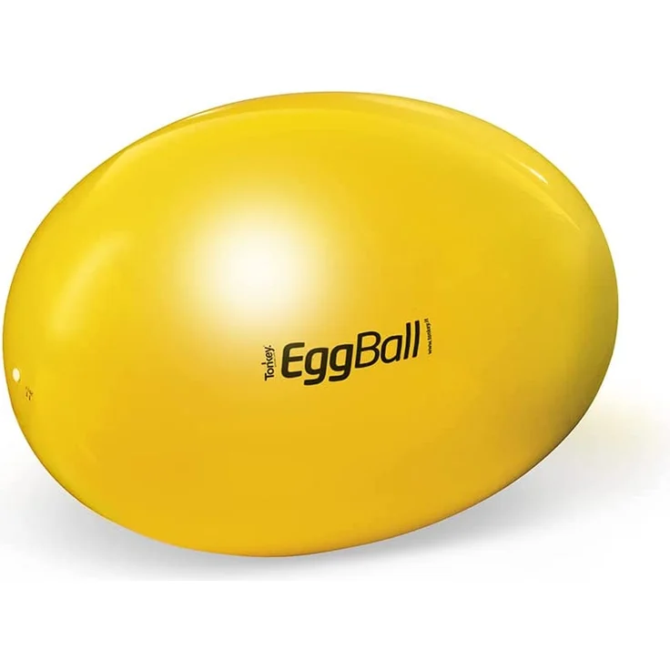 PEZZI Therapierolle Eggball ORIGINAL Sitzball Gymnastikball Pezziball 65 cm GELB, gelb – Bild 1