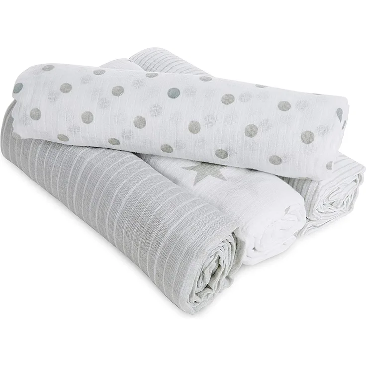 aden + anais 4-er Pack Pucktücher 'dusty' 112cm X 112cm
