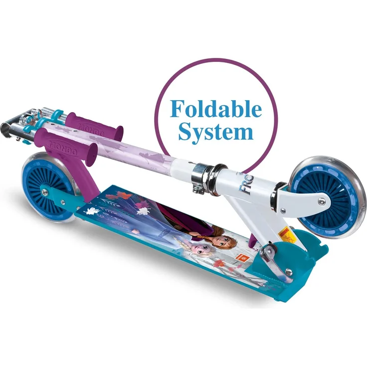 Mondo 28221 - Frozen ABEC 5 Alu-Scooter, Reifen-Durchmesser: 120 mm – Bild 3