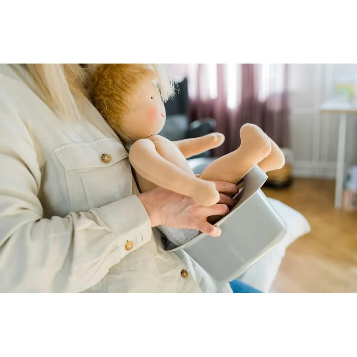Kindsgut Abhaltetöpfchen für Babys, Babytopf WC/Klo, hochwertige Qualität und dezente Farben, abhalten und windelfrei, Dunkelgrau – Bild 4