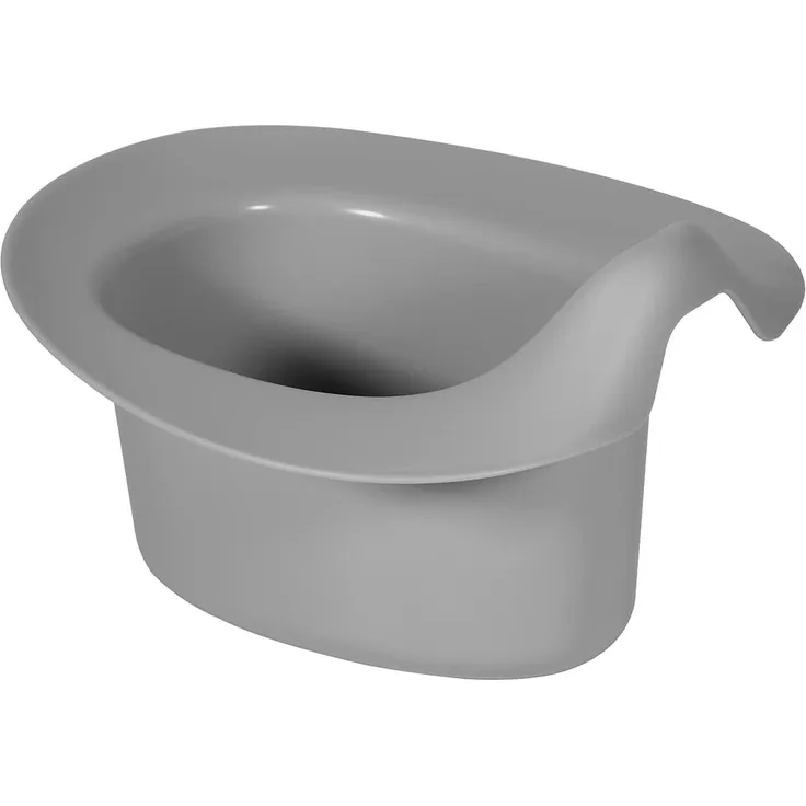 Kindsgut Abhaltetöpfchen für Babys, Babytopf WC/Klo, hochwertige Qualität und dezente Farben, abhalten und windelfrei, Dunkelgrau