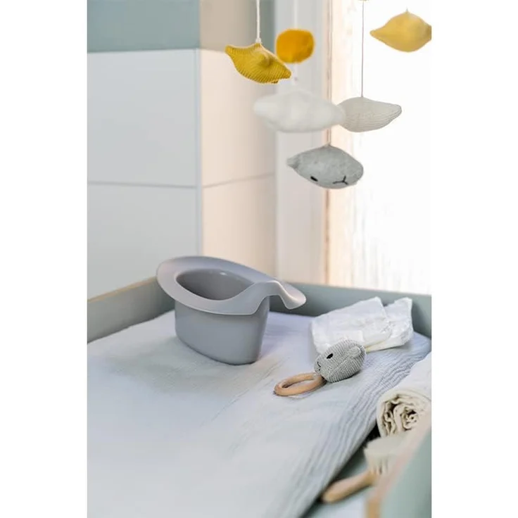 Kindsgut Abhaltetöpfchen für Babys, Babytopf WC/Klo, hochwertige Qualität und dezente Farben, abhalten und windelfrei, Dunkelgrau – Bild 8