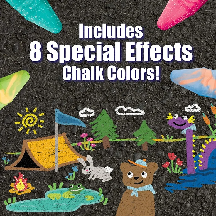 Crayola 720201 Washable Sidewalk Chalk – Bild 8
