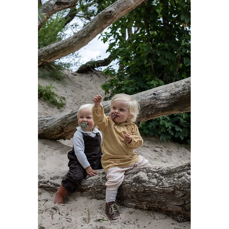 BIBS De Lux Schnuller 2er Pack | BPA-frei | Kirschform Nippel | 0-36 Monate Sage & Ivory – Bild 5