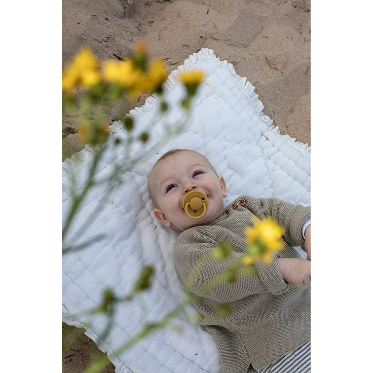 BIBS De Lux Schnuller 2er Pack | BPA-frei | Kirschform Nippel | 0-36 Monate Sage & Ivory – Bild 4