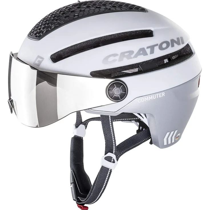 Cratoni Commuter Fahrradhelm weiß in Gr. S/M (Kopfumfang: 54-58 cm)