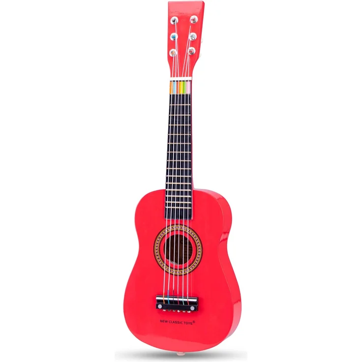 New Classic Toys - 10341 - Musikinstrument - Spielzeug Holzgitarre - Rot – Bild 6