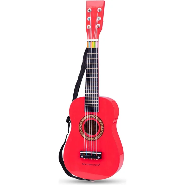 New Classic Toys - 10341 - Musikinstrument - Spielzeug Holzgitarre - Rot – Bild 2