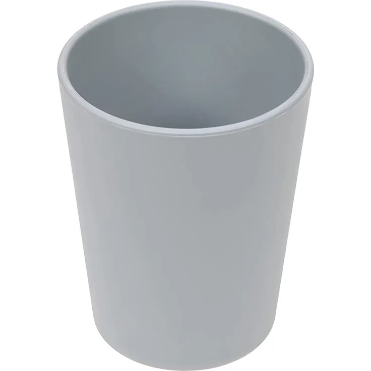 LÄSSIG Kinder Becher Trinkbecher Tasse Kindergeschirr ohne Melamin, BPA-frei, aus Biokomposit/Mug Geo, grey-blue