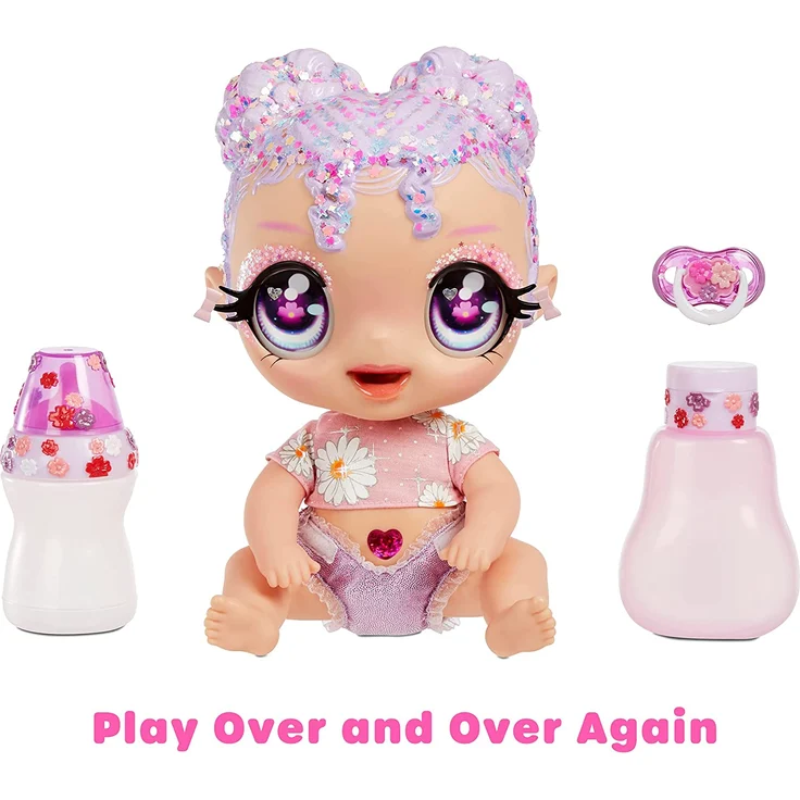 MGA Glitter Babyz Doll - Lavender (Flower) 574866 – Bild 3