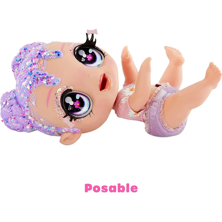 MGA Glitter Babyz Doll - Lavender (Flower) 574866 – Bild 6
