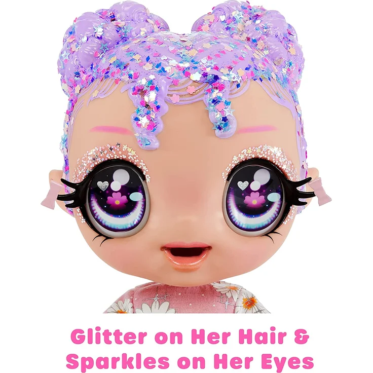 MGA Glitter Babyz Doll - Lavender (Flower) 574866 – Bild 5