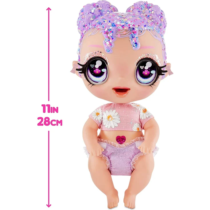 MGA Glitter Babyz Doll - Lavender (Flower) 574866 – Bild 4