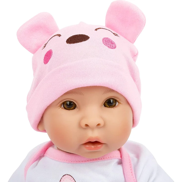 small foot 11522 Babypuppe 'Mädchen', Puppe mit Weichkörper und allerlei Zubehör, 5-teilig, ab 3 Jahren – Bild 4