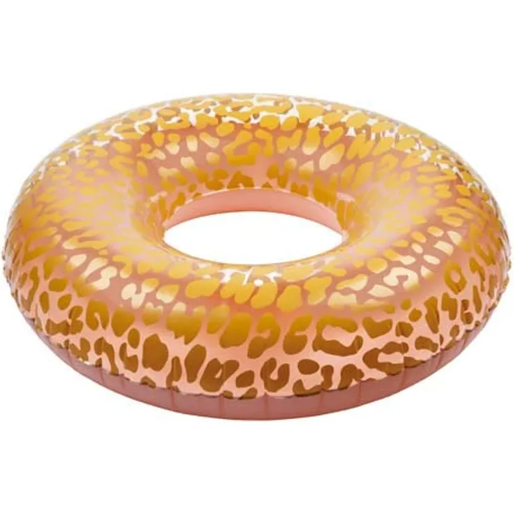 pool panter 110 x 35 cm PVC rosa/orange