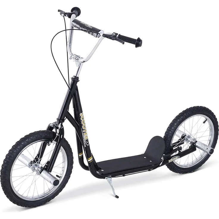 HOMCOM City Tretroller für Kinder schwarz, silber