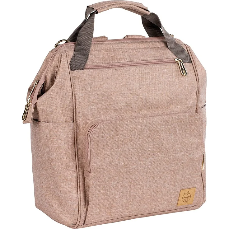 LÄSSIG Baby Wickelrucksack Wickeltasche inkl. Wickelzubehör nachhaltig produziert/Goldie Backpack, rose – Bild 2