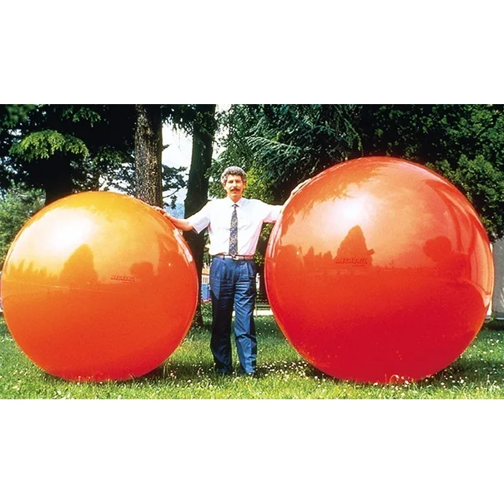 GYMNIC Megaball Gymnastikball Sitzball Yogaball Büroball Gymball 180 cm ROT, rot