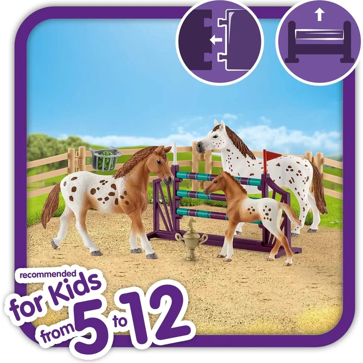 Schleich Horse Club Spielset - Turnie. Training & Pferde Appaloos - Preisvergleich – Bild 3