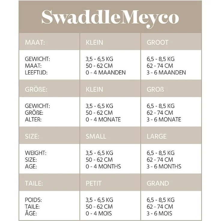 Meyco Cheetah Swaddle Pucktuch Light Grey 0–3 Monate Grau – Bild 5