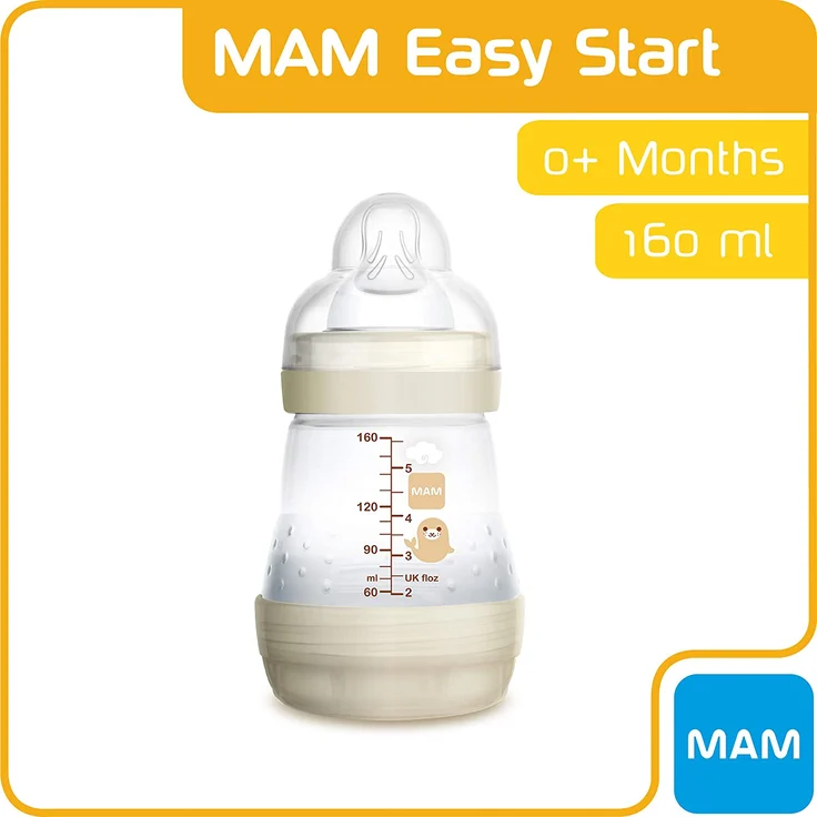 MAM 26910 160 ml Anti Colic Bottle (Gold, Pack of 3), blau – Bild 3