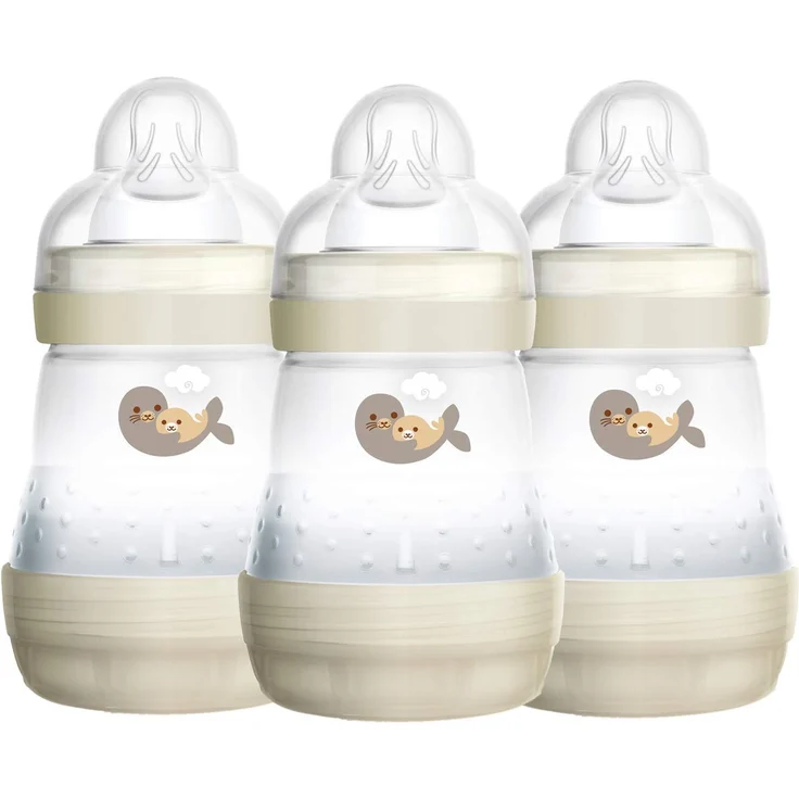 MAM 26910 160 ml Anti Colic Bottle (Gold, Pack of 3), blau – Bild 1