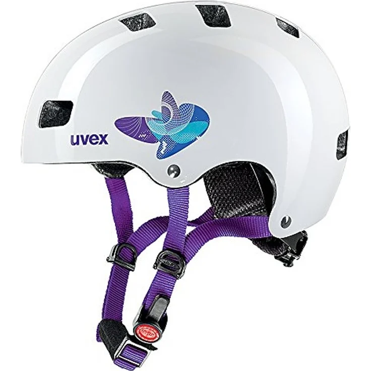 uvex Kid 3, butterfly blue, 55-58cm, S-M Fahrradhelm Radhelm 2016 – Bild 1