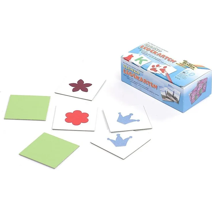 Knorr prandell 218260877 Blanko-Legekarten (6 x 6 cm zum Gestalten eines individuellen Memorys, Inhalt 60 Karten)