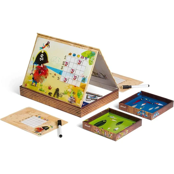 Janod J02835 - Spiel Schiffe Versenken Piratenversion – Bild 2