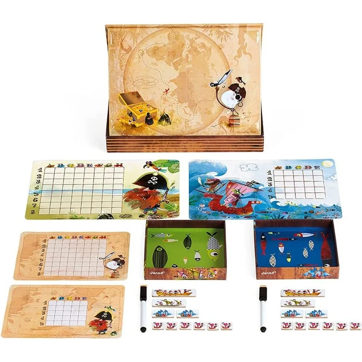 Janod J02835 - Spiel Schiffe Versenken Piratenversion – Bild 5