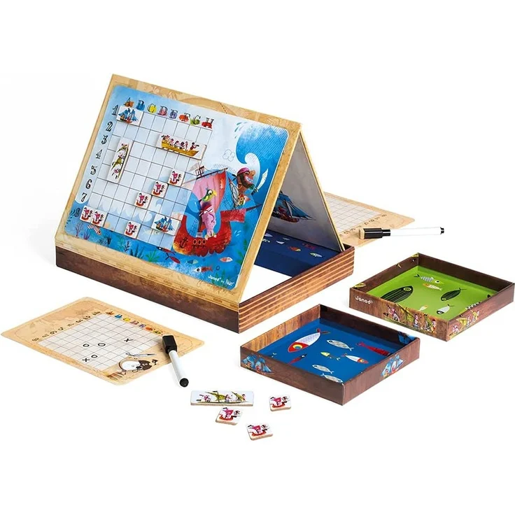 Janod J02835 - Spiel Schiffe Versenken Piratenversion – Bild 3