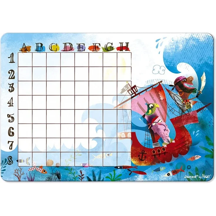 Janod J02835 - Spiel Schiffe Versenken Piratenversion – Bild 7