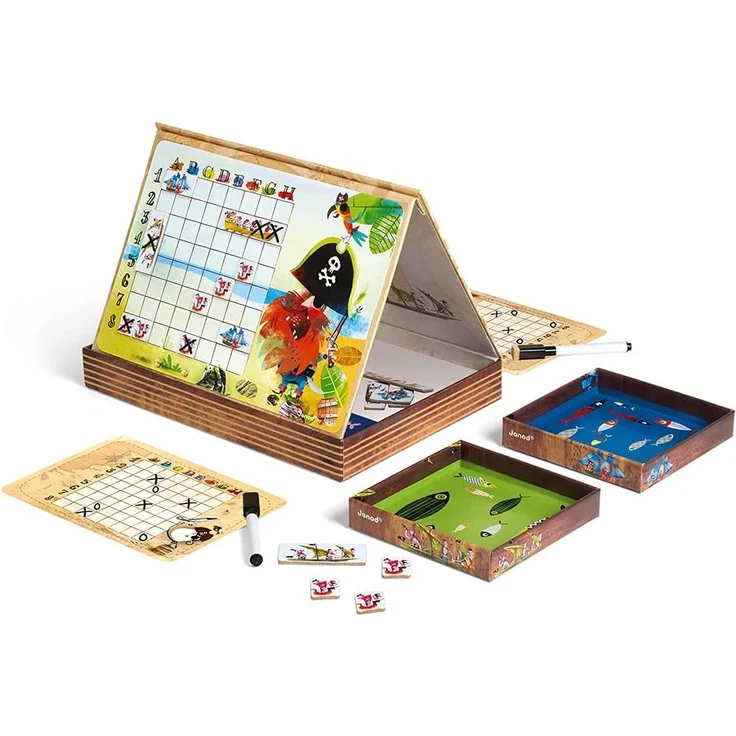 Janod J02835 - Spiel Schiffe Versenken Piratenversion – Bild 4