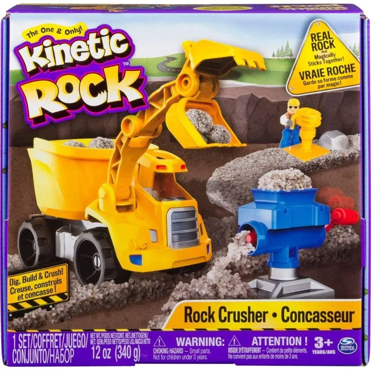 Kinetic Rock 6033177 - Kinetic Sand Kinetic Rock Baustellen Set