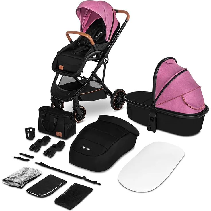 lionelo Kinderwagen Riya 2 in 1 Pink Violet