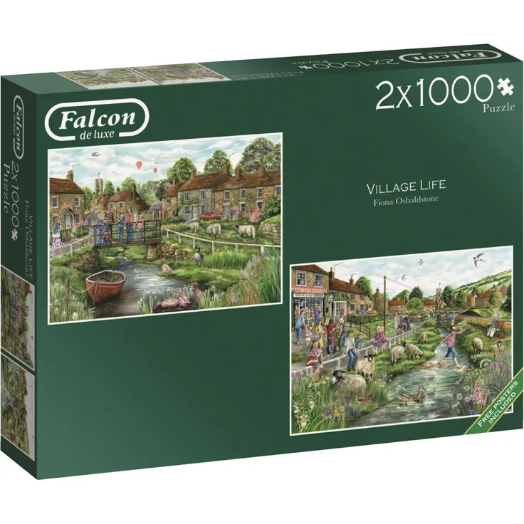 Jumbo Spiele - Village Life - 2x 1000 Teile