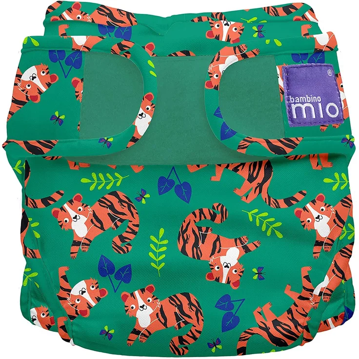 Bambino Mio, Mioduo Stoffwindel Überhose, Tiger Tango,Größe 1 (<9Kg)