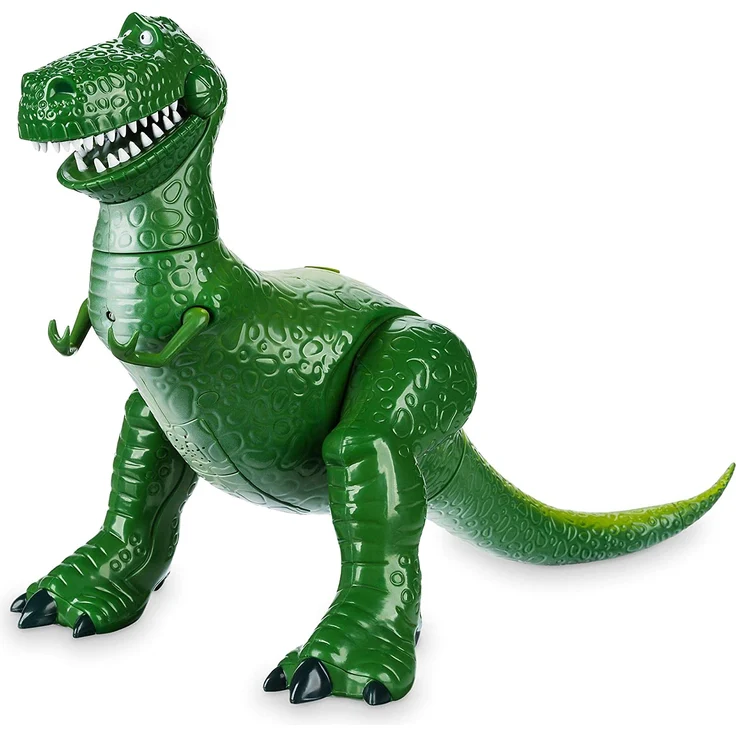 Disney Store Interaktive sprechende Actionfigur Rex aus Toy Story, 30 cm / 12", mit über 11 englischen Sätzen, interagiert mit Anderen Figuren, Hals, Kiefer, Beine & Schwanz beweglich, ab 3 Jahren – Bild 1